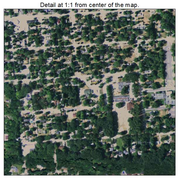 Whitehall, Michigan aerial imagery detail
