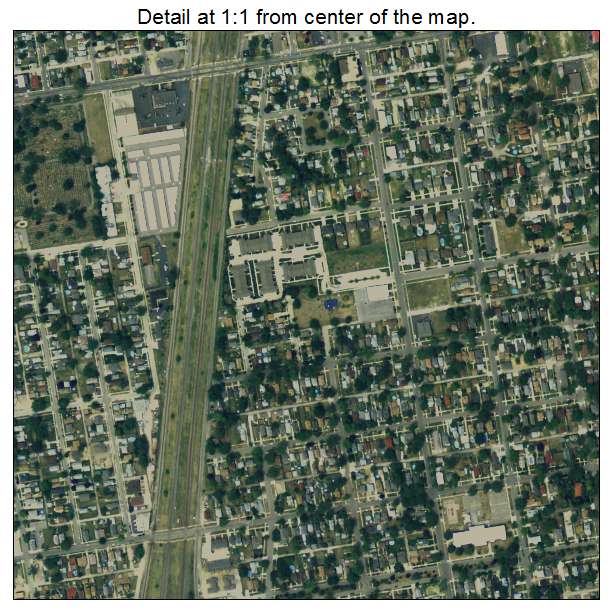 Wyandotte, Michigan aerial imagery detail