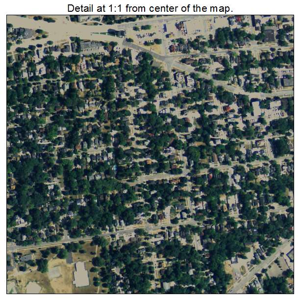 Ypsilanti, Michigan aerial imagery detail
