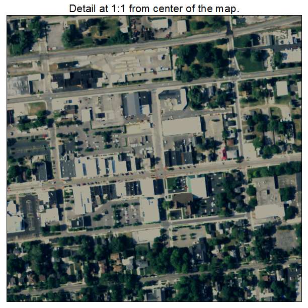 Zeeland, Michigan aerial imagery detail