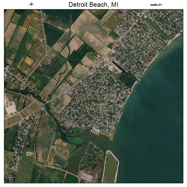 Detroit Beach, MI air photo map