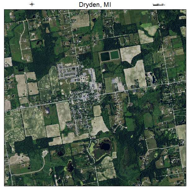 Dryden, MI air photo map