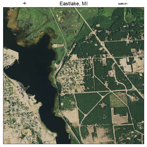 Eastlake, MI air photo map