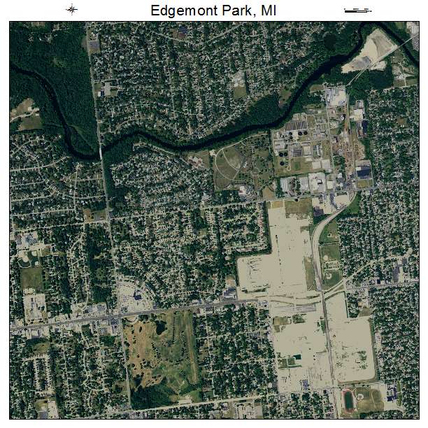 Edgemont Park, MI air photo map
