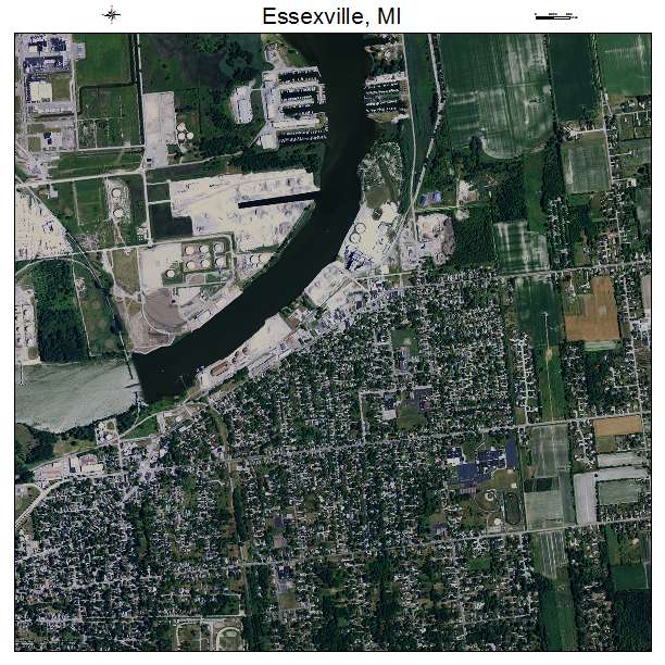 Essexville, MI air photo map