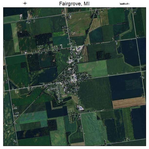 Fairgrove, MI air photo map