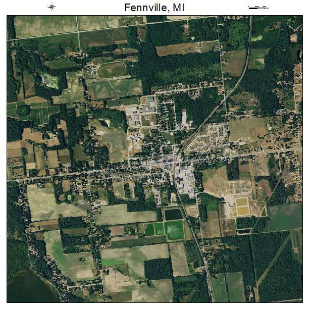 Fennville, MI air photo map