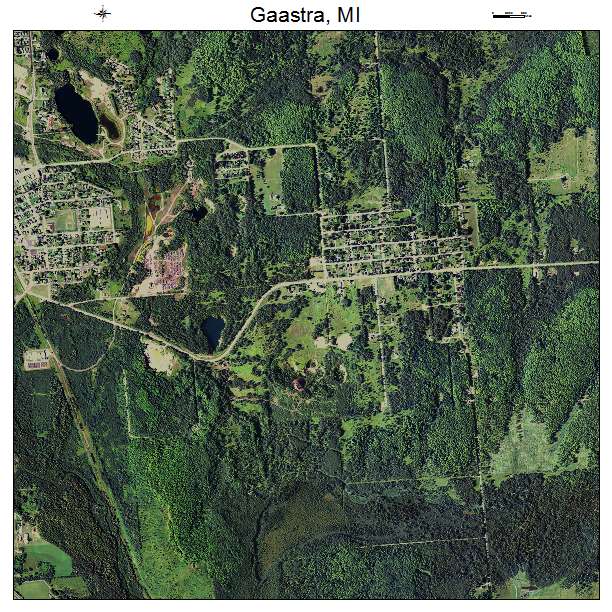 Gaastra, MI air photo map