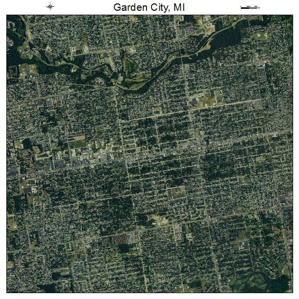 Garden City, MI air photo map