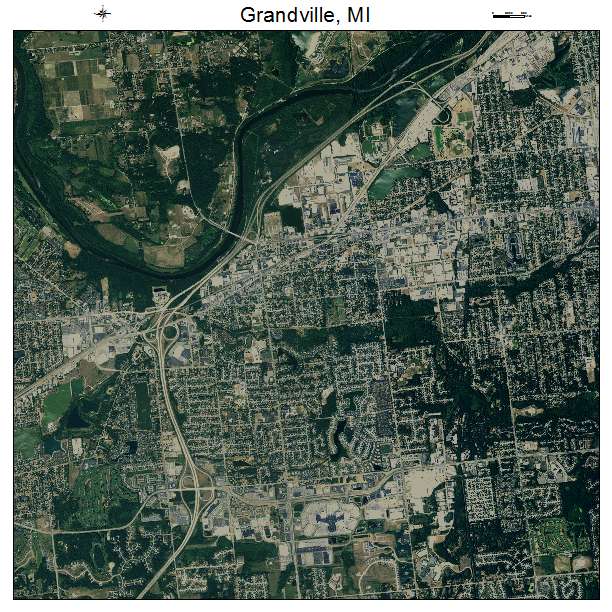 Grandville, MI air photo map