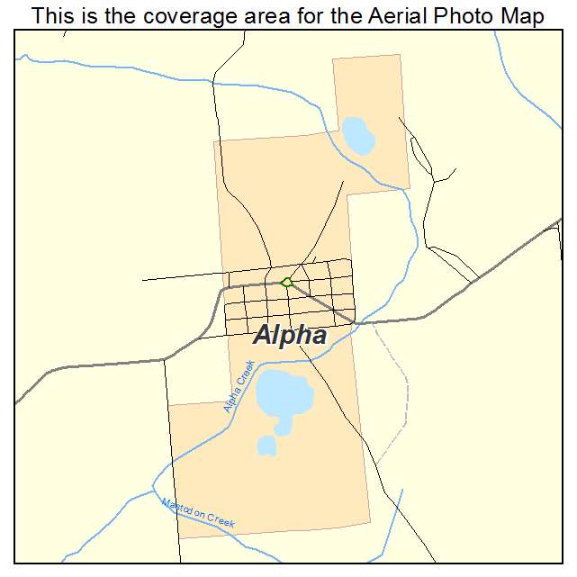 Alpha, MI location map 