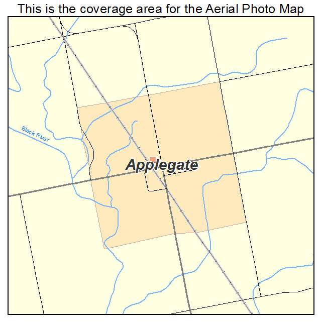 Applegate, MI location map 