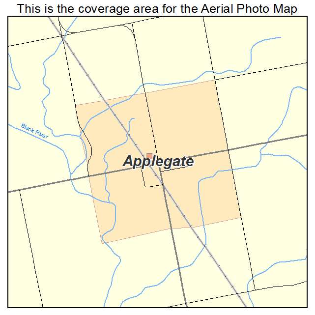 Applegate, MI location map 