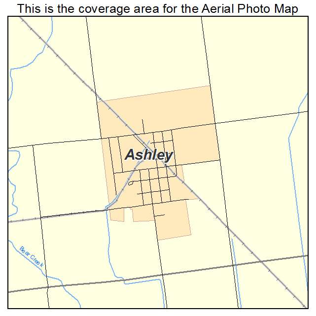 Ashley, MI location map 