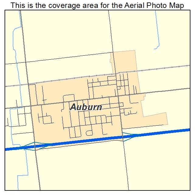 Auburn, MI location map 