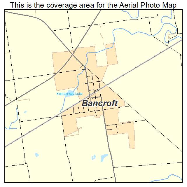 Bancroft, MI location map 