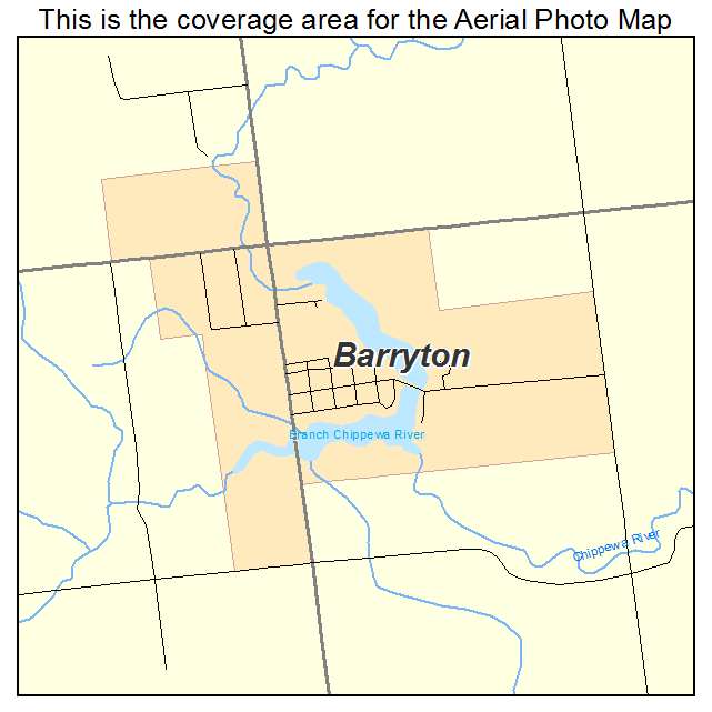 Barryton, MI location map 