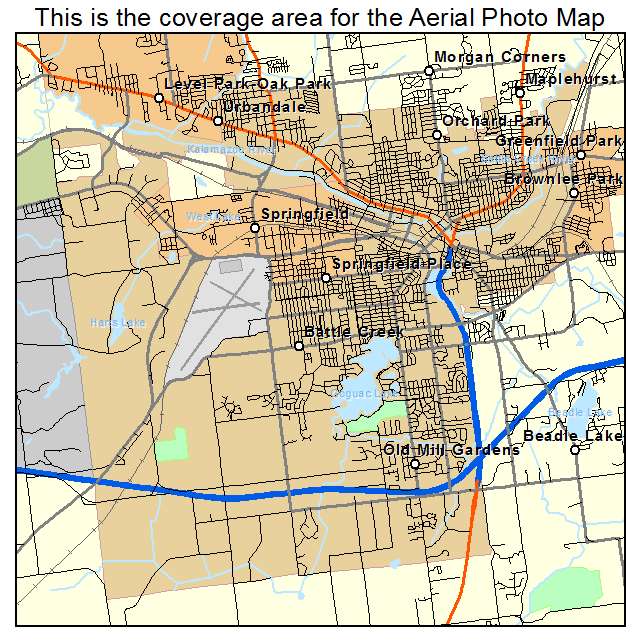 Battle Creek, MI location map 