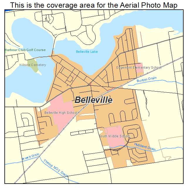 Belleville Michigan Map Zip Code Map