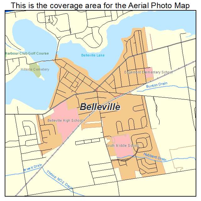 Belleville, MI location map 