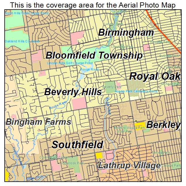 Beverly Hills, MI location map 