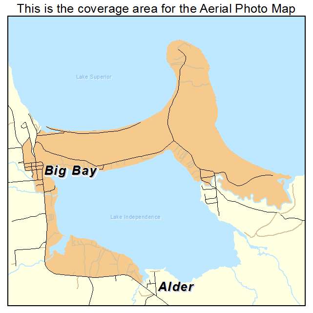 Big Bay, MI location map 