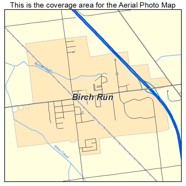 Birch Run, MI location map 