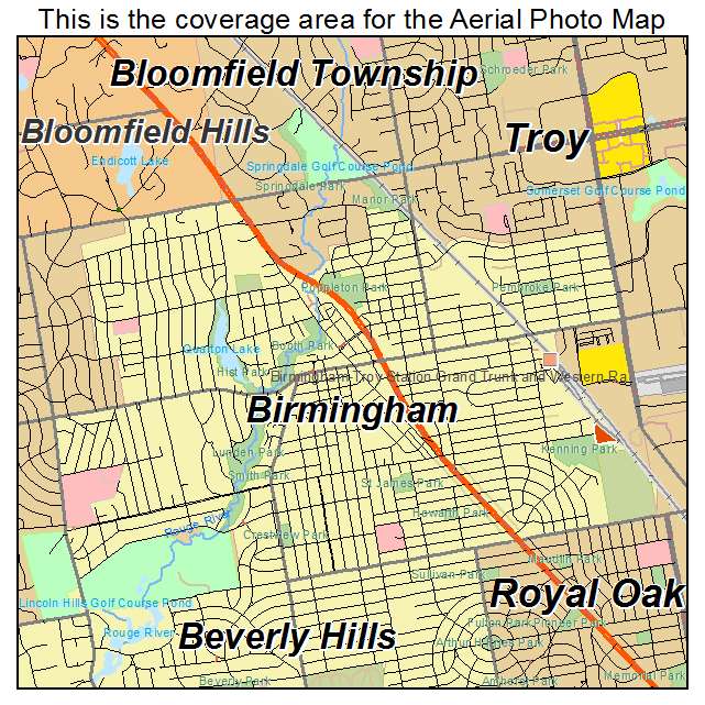 Map Of Birmingham Michigan Daron Philippa