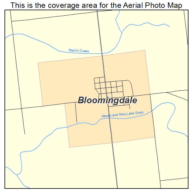 Bloomingdale, MI location map 