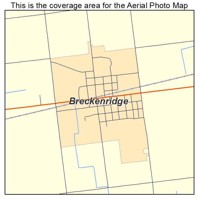 Breckenridge, MI location map 