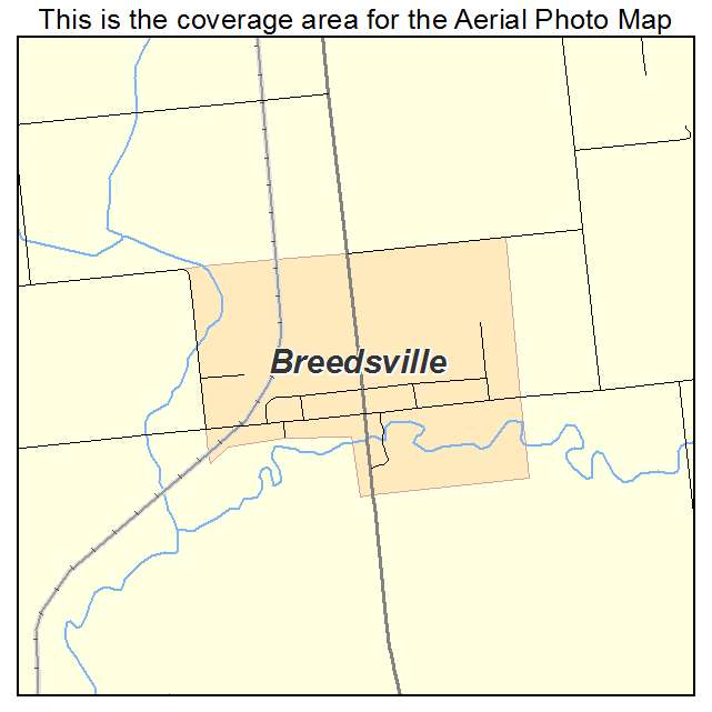 Breedsville, MI location map 