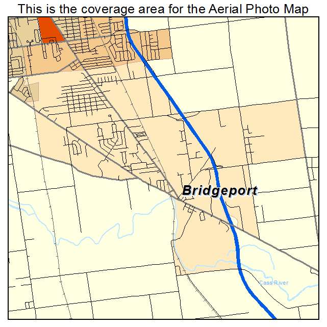 Bridgeport, MI location map 