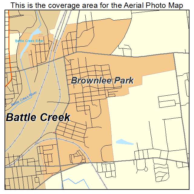 Brownlee Park, MI location map 