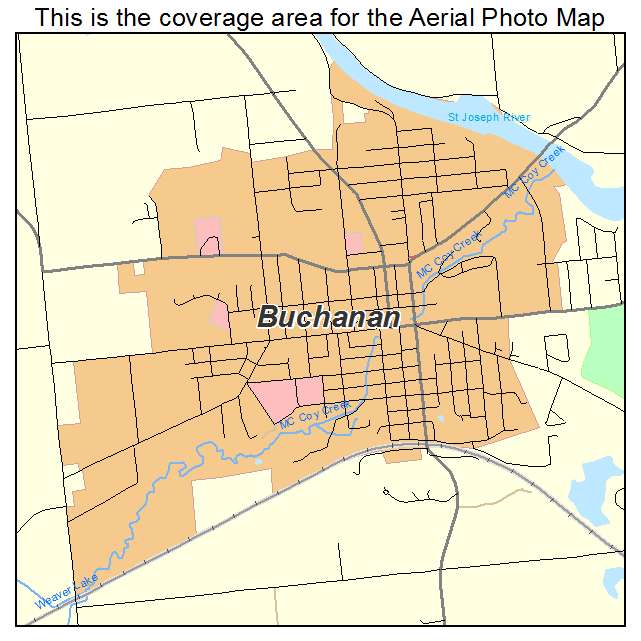 Buchanan, MI location map 