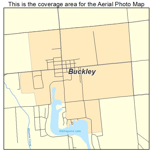 Buckley, MI location map 