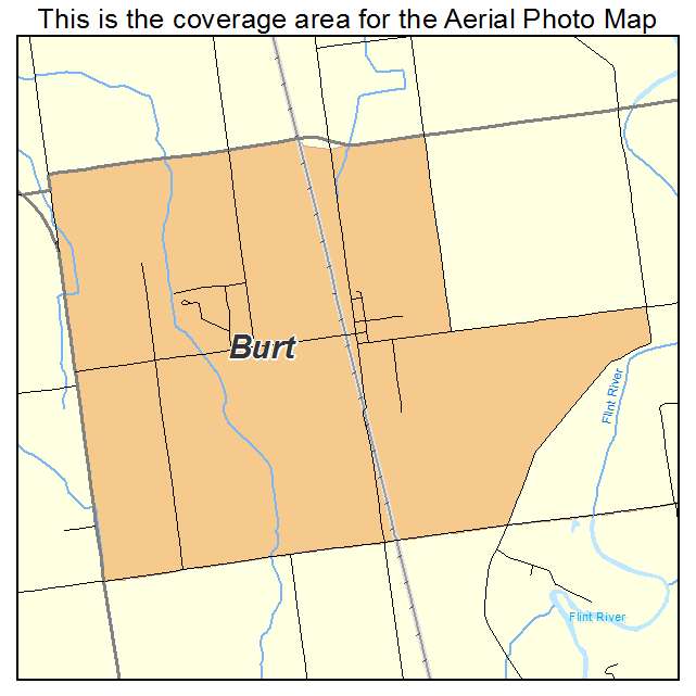 Burt, MI location map 