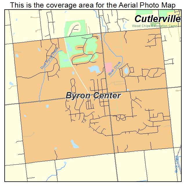 Byron Center, MI location map 