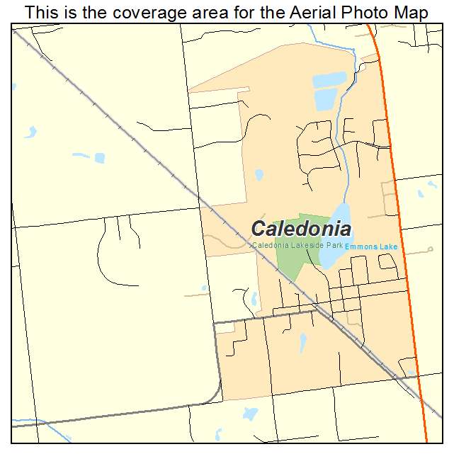 Caledonia, MI location map 