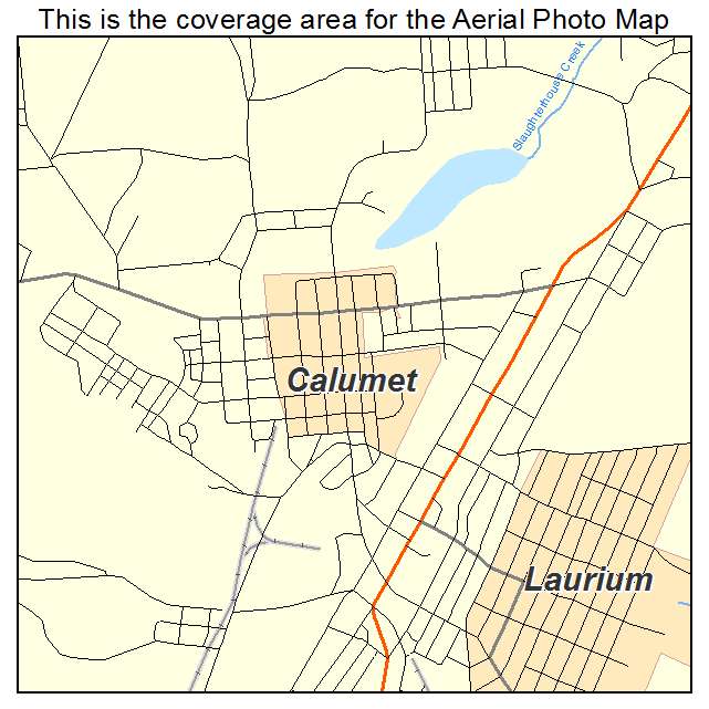 Calumet, MI location map 
