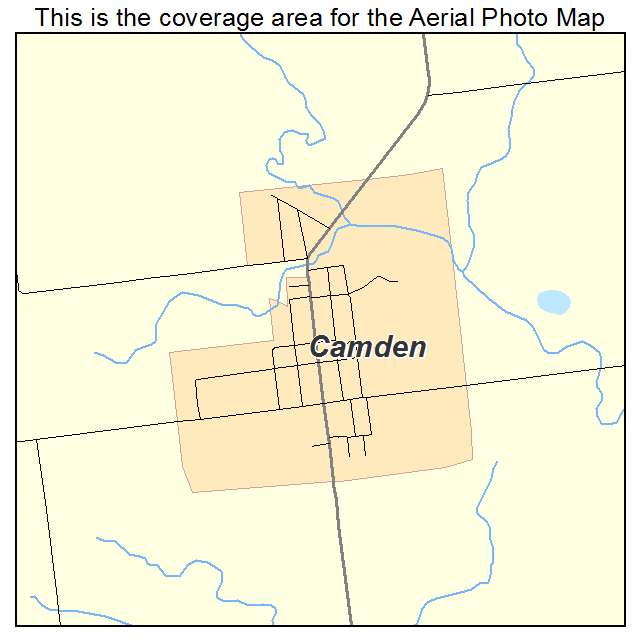 Camden, MI location map 