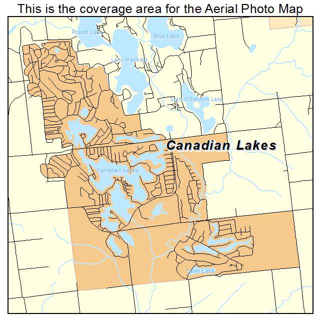 Canadian Lakes, MI location map 