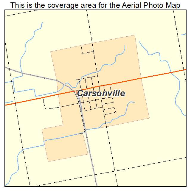 Carsonville, MI location map 