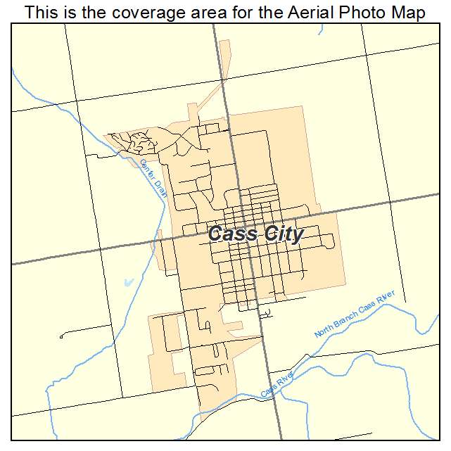 Cass City, MI location map 