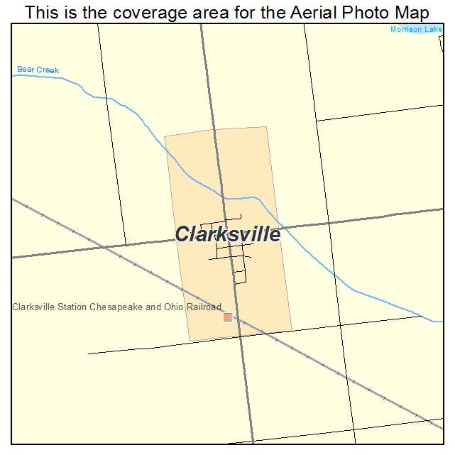 Clarksville, MI location map 