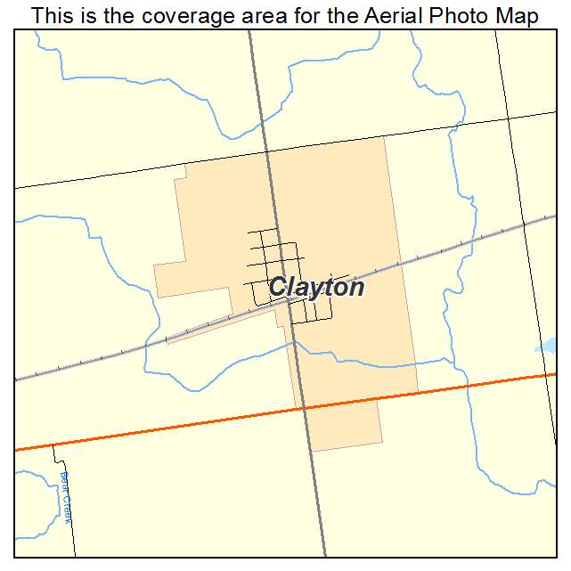 Clayton, MI location map 