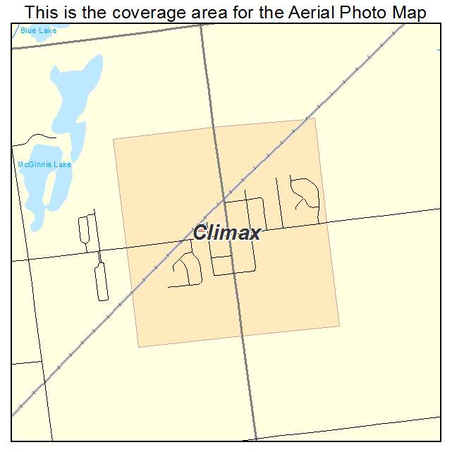 Climax, MI location map 