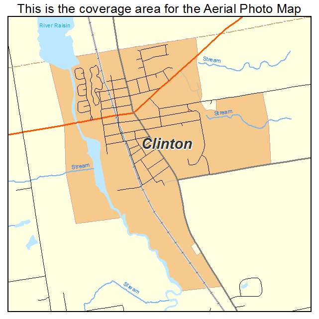 Clinton, MI location map 