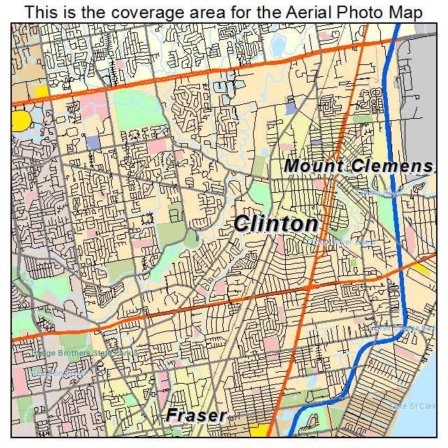 Clinton, MI location map 