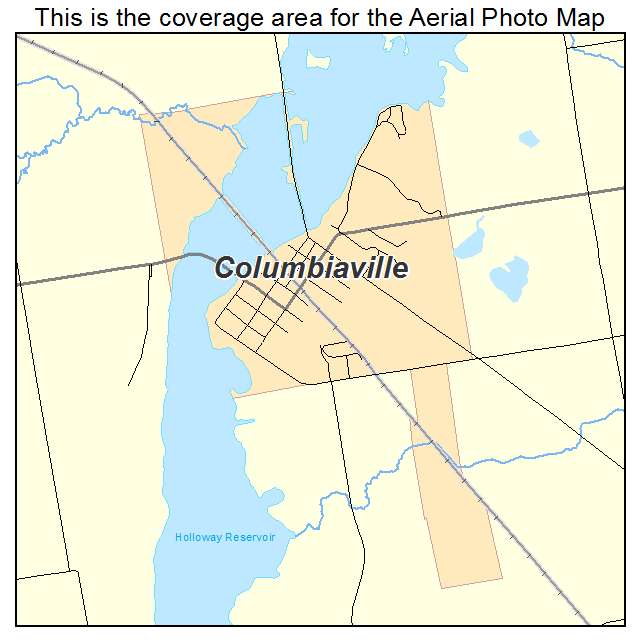 Columbiaville, MI location map 