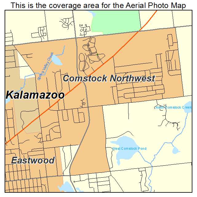 Comstock Northwest, MI location map 